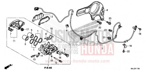 ETRIER DE FREIN ARRIERE CB1000RAJ de 2018